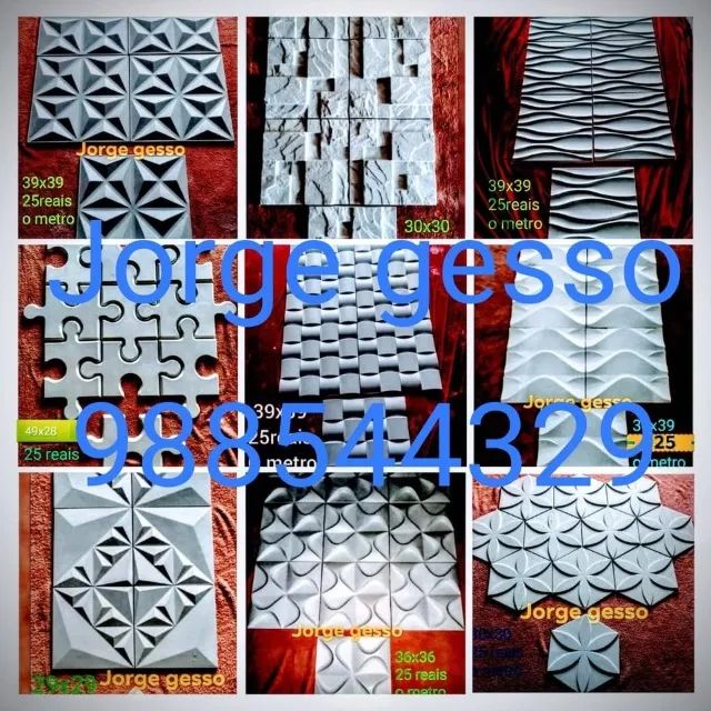 placas em gesso 3D * - Foto 5