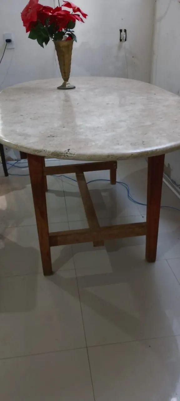 Mesa mormore bege Banhia  - Foto 4