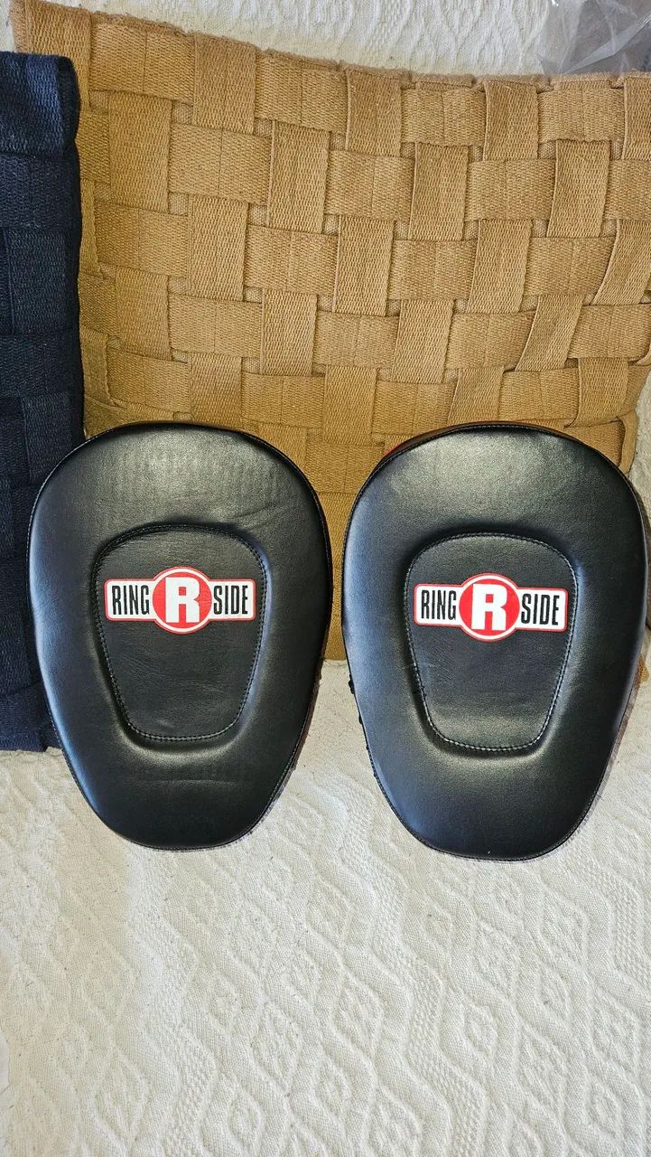 Manoplas de Boxe Ringside couro legítimo