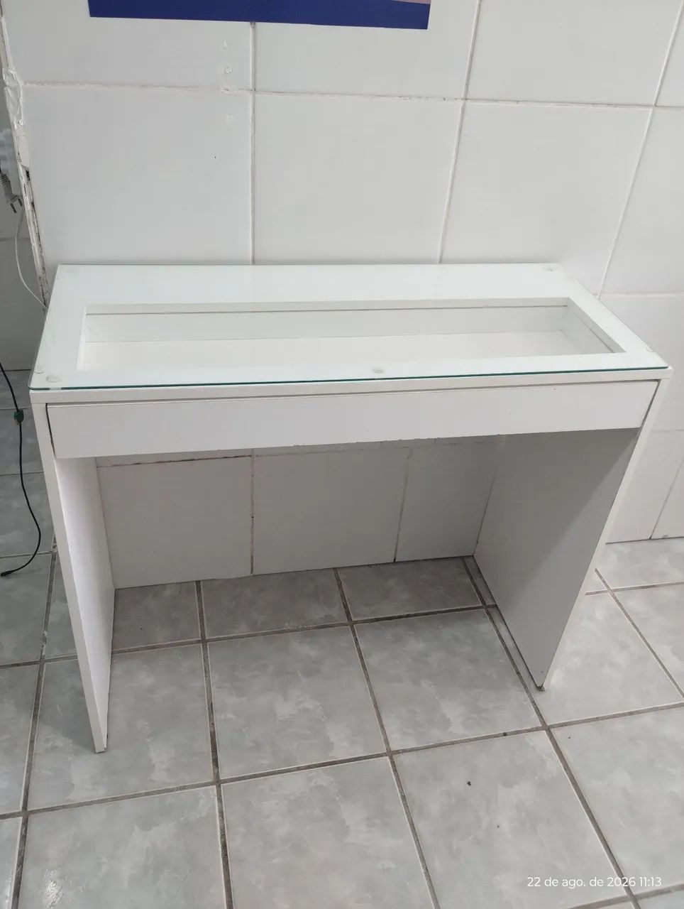 Bancada com tampo de vidro - Foto 2