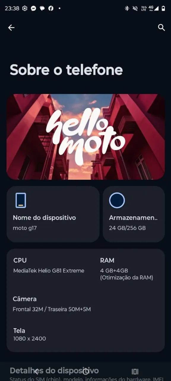 Moto g17 com 1 mês de uso - Foto 5
