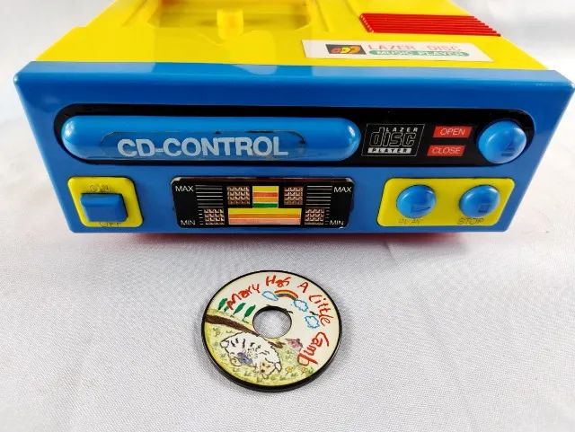 RARO BRINQUEDO LAZER-DISC MUSIC PLAYER - CD-CONTROL - FUNCIONANDO - Foto 5