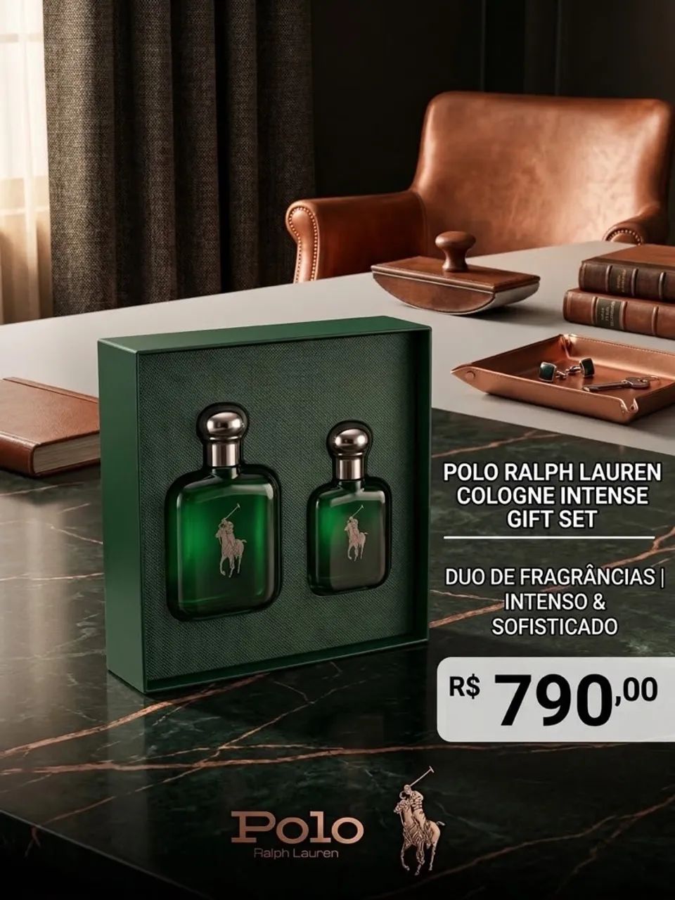 Kit Polo Ralph Lauren Cologne intense gift set 
