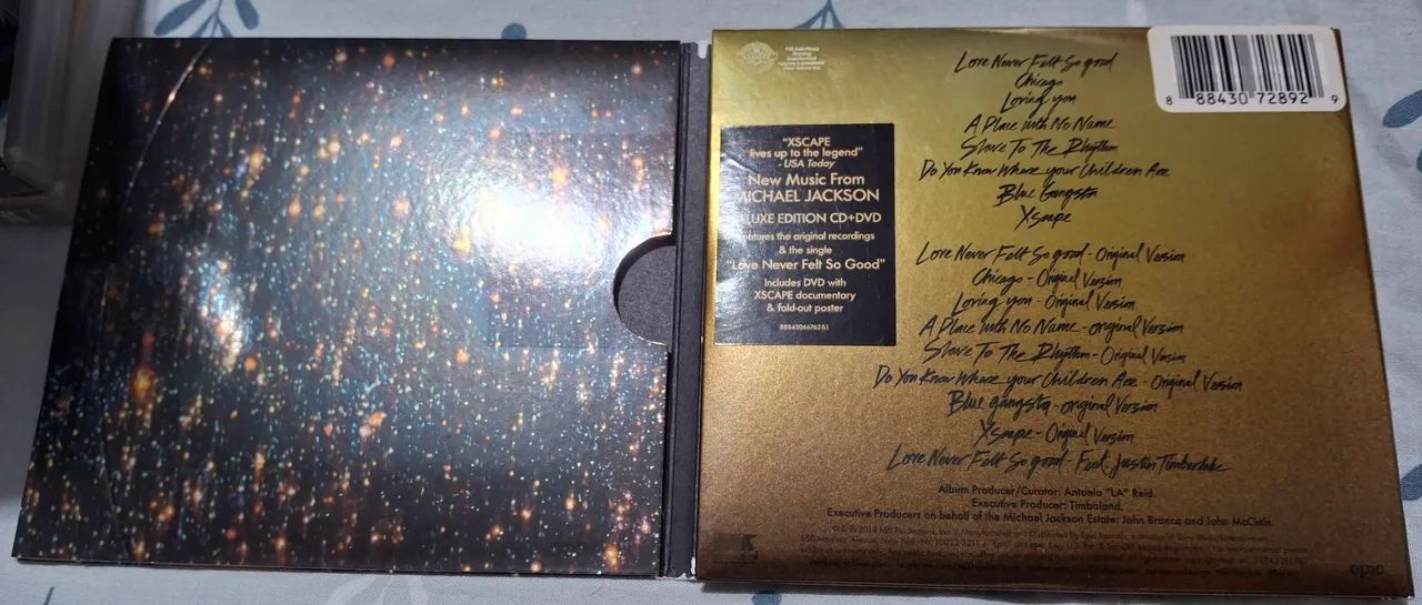 CD+DVD+Poster Xscape Michael Jackson Importado  - Foto 3
