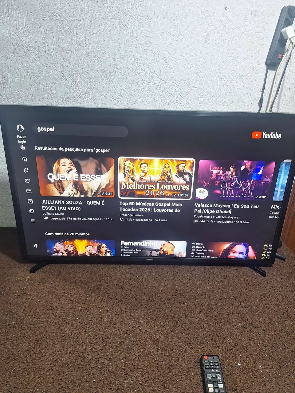 TV SMART SANSUNG TYZEM 43 POLEGADAS FUNCIONANDO PERFEITAMENTE SEM DETALHES ACEITO CARTÃO  - Foto 4