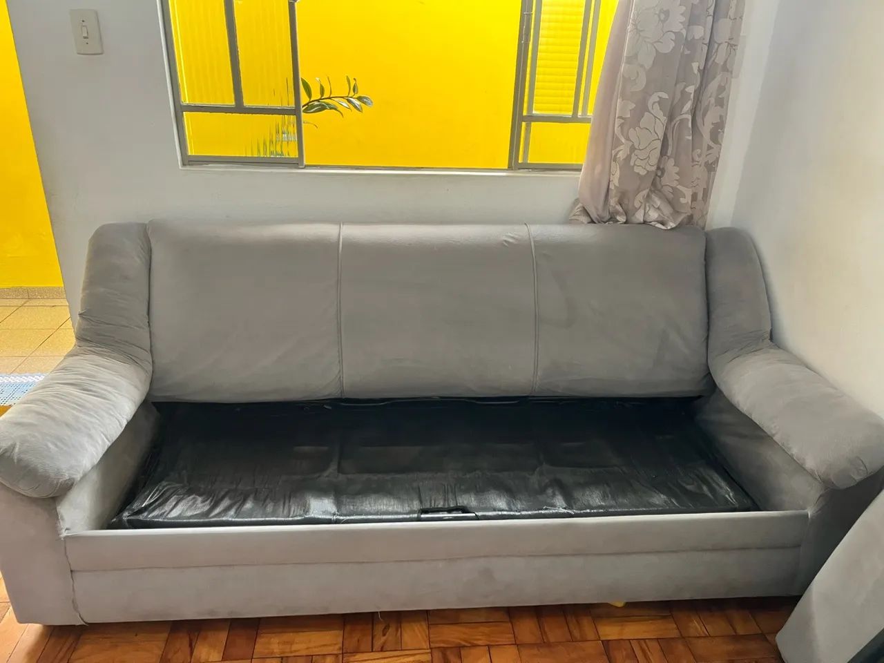 Sofá cama com colchão 3 lugares  - Foto 3