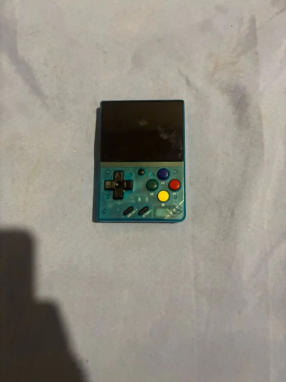Miyoo Mini v4 Turquesa Transparente 