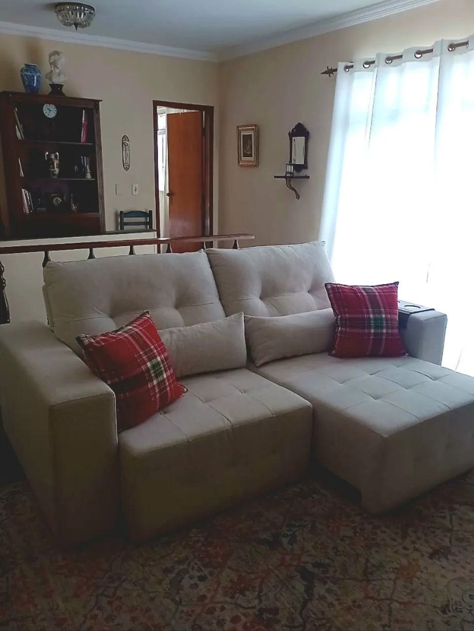 Vendo lindo sofá em linho436600682096906241