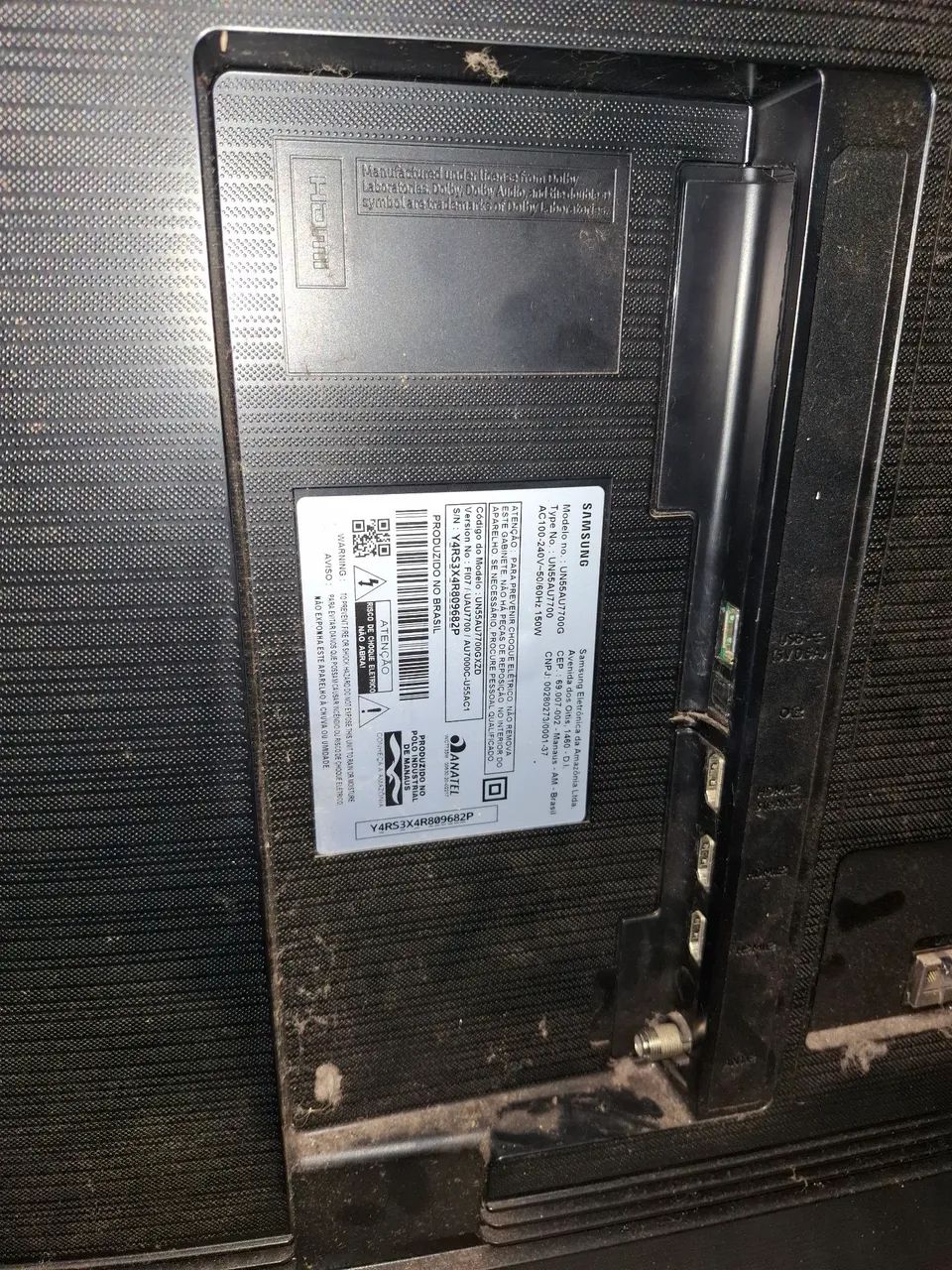 Tv samsung 55 Polegadas com defeito 