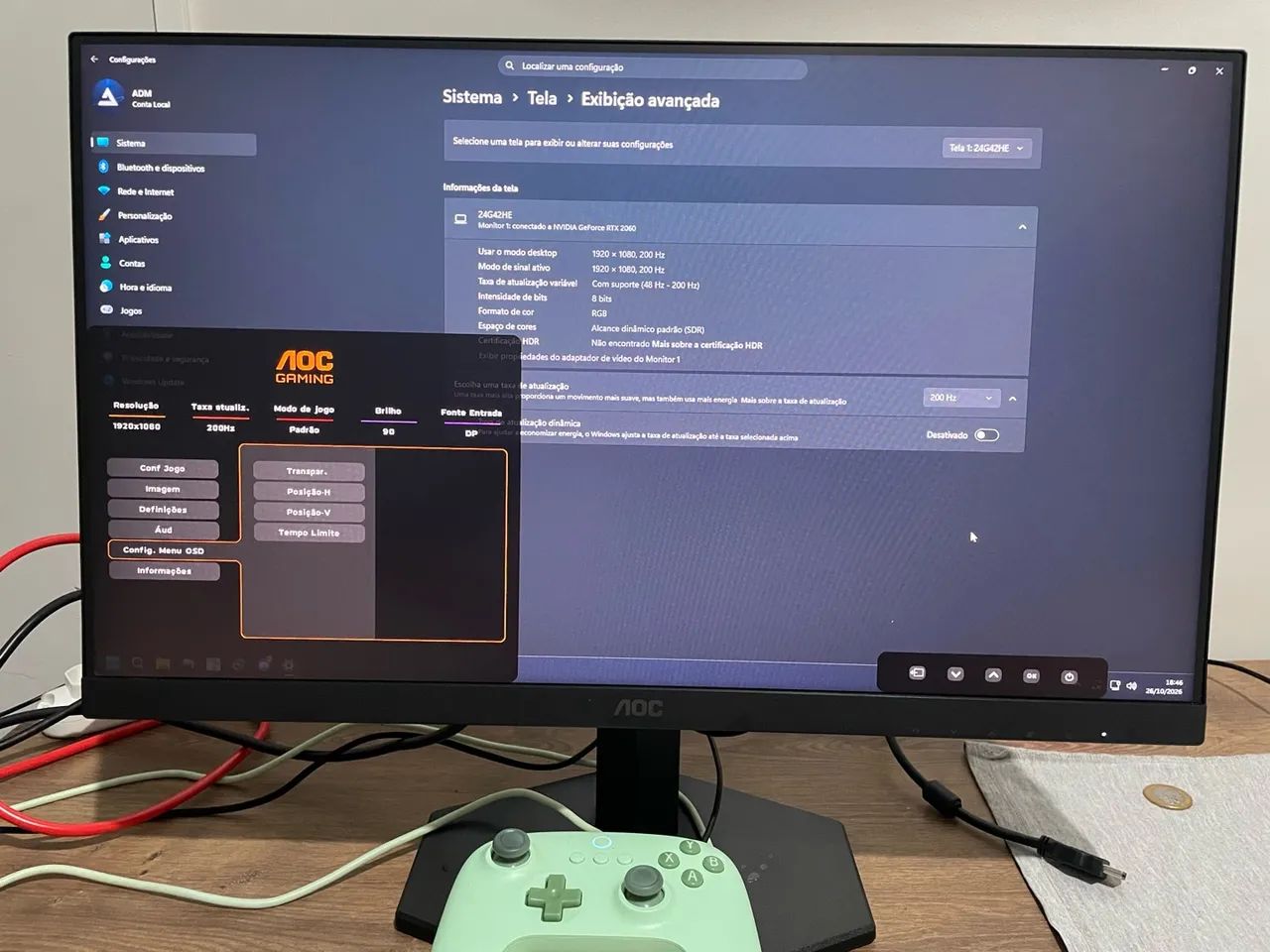 Monitor Gamer AOC 200hz, IPS - Foto 2