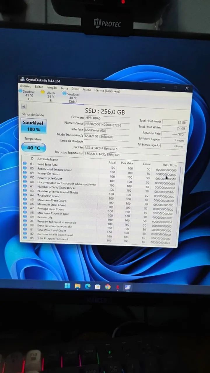 Ssd 256GB para notebook e PC - Foto 3