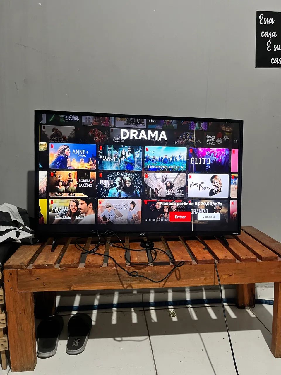 Smartv AOC Roku 43 polegadas 4K 