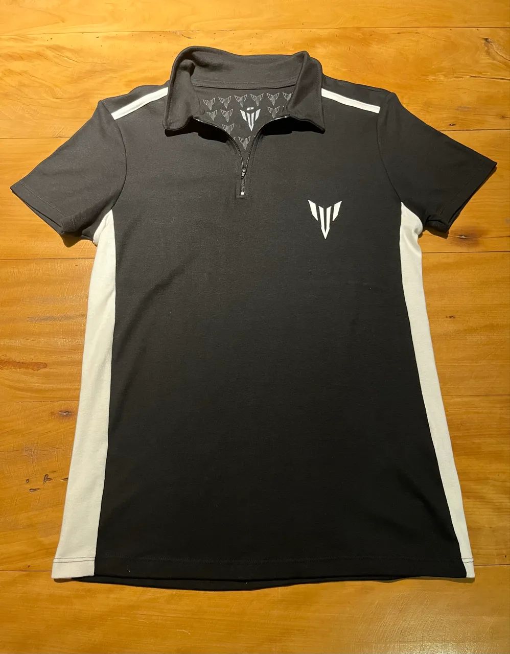 camiseta polo preta yamaha 
