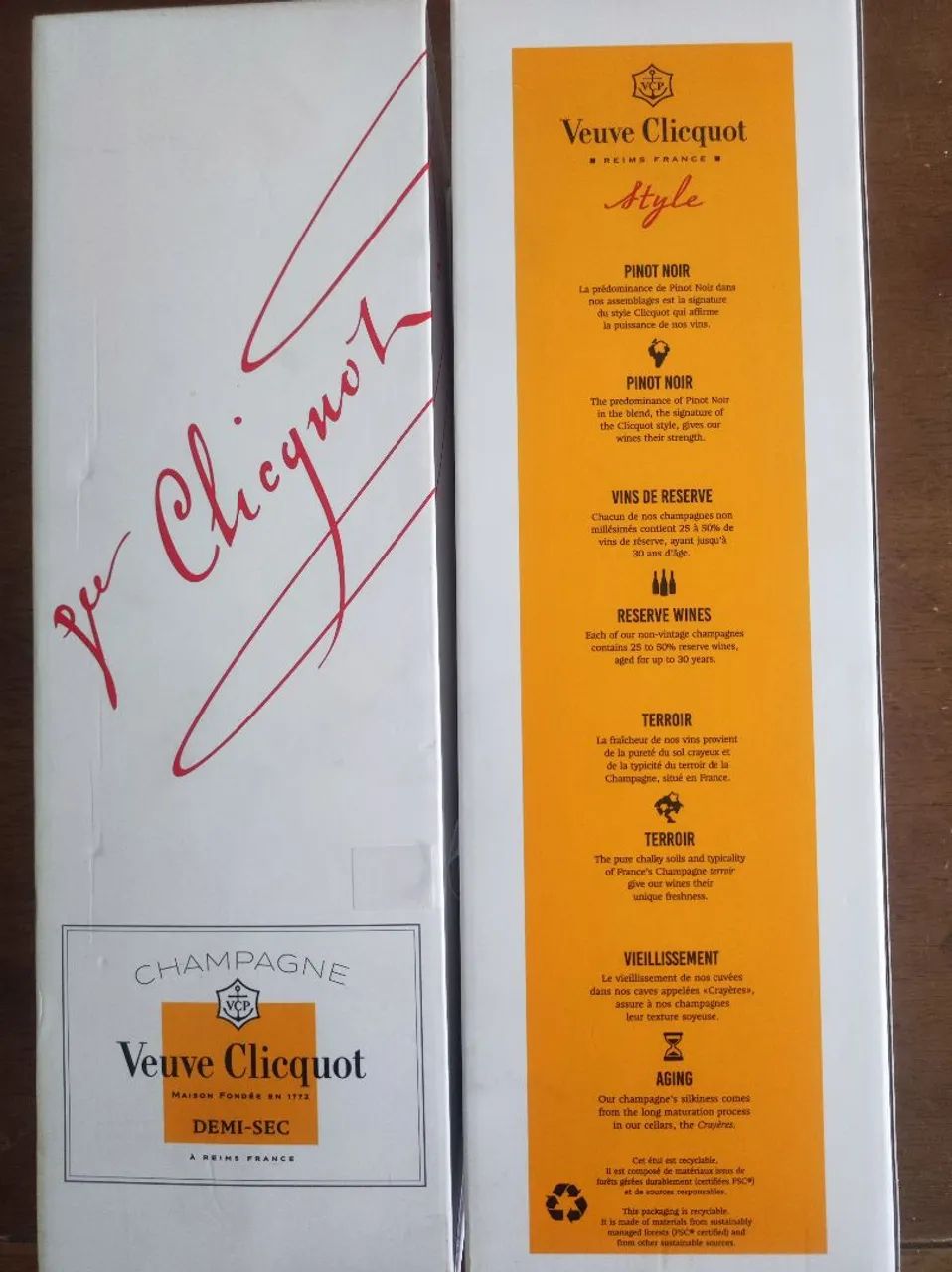 Champagne Veuve Clicquot demi-sec
