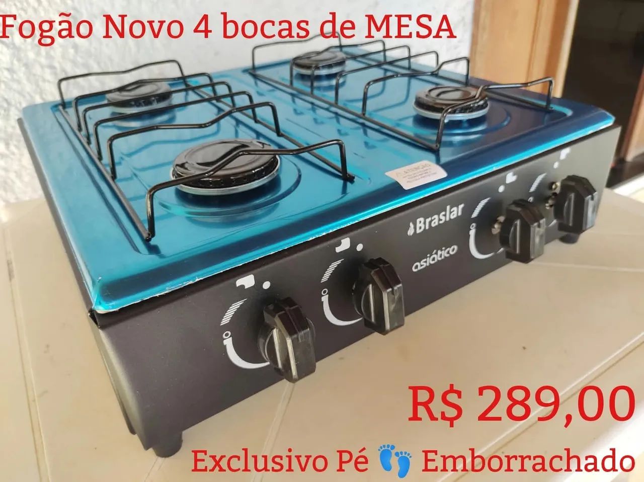 Fogão de MESA 4 Bocas 