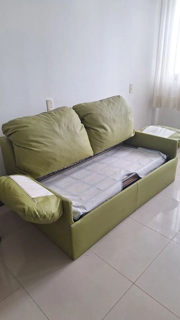 Sofá cama retrátil com colchão - Foto 2
