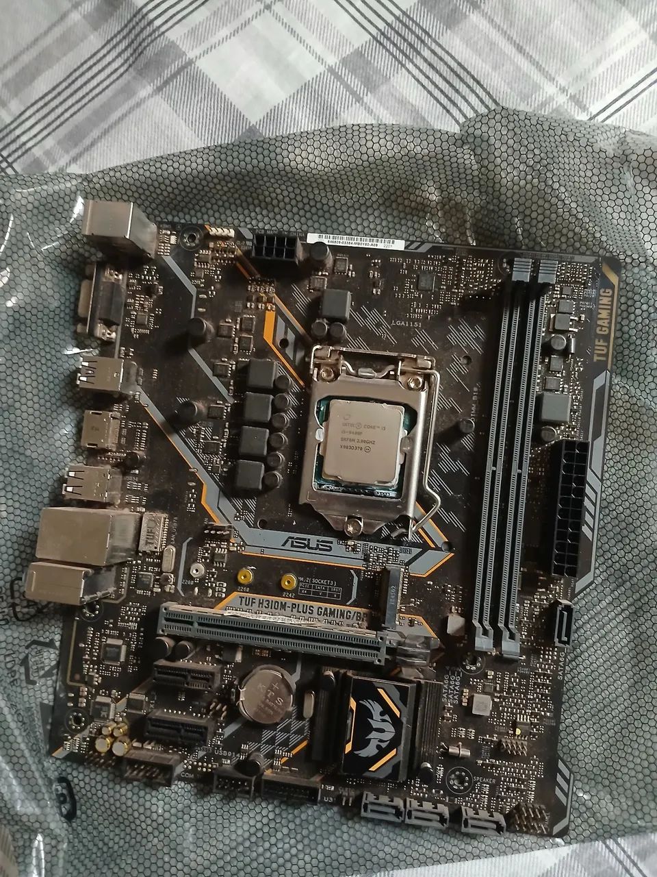 Processador i5-9400f + placa mãe tuf h310m plus gaming