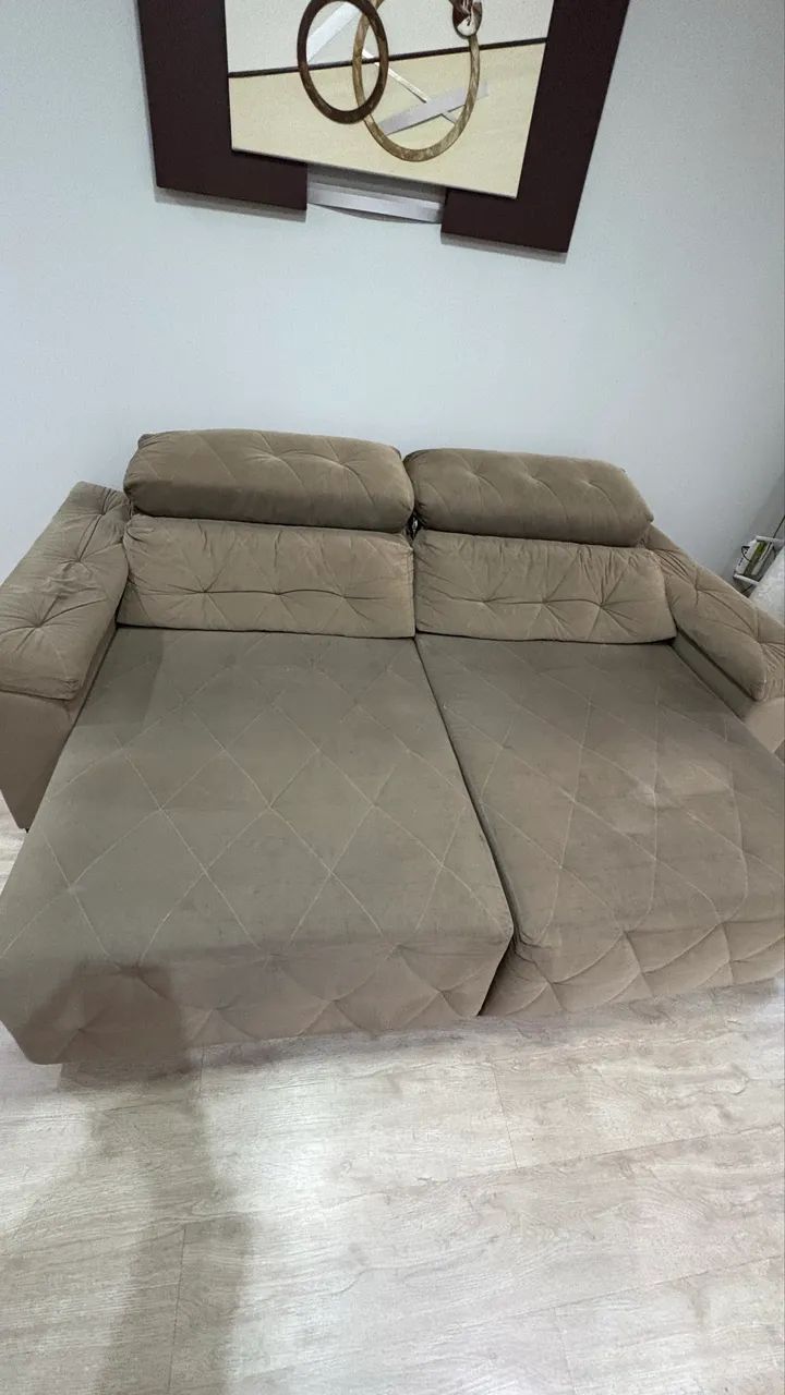 Vendo estofado retrátil e reclinado  - Foto 4