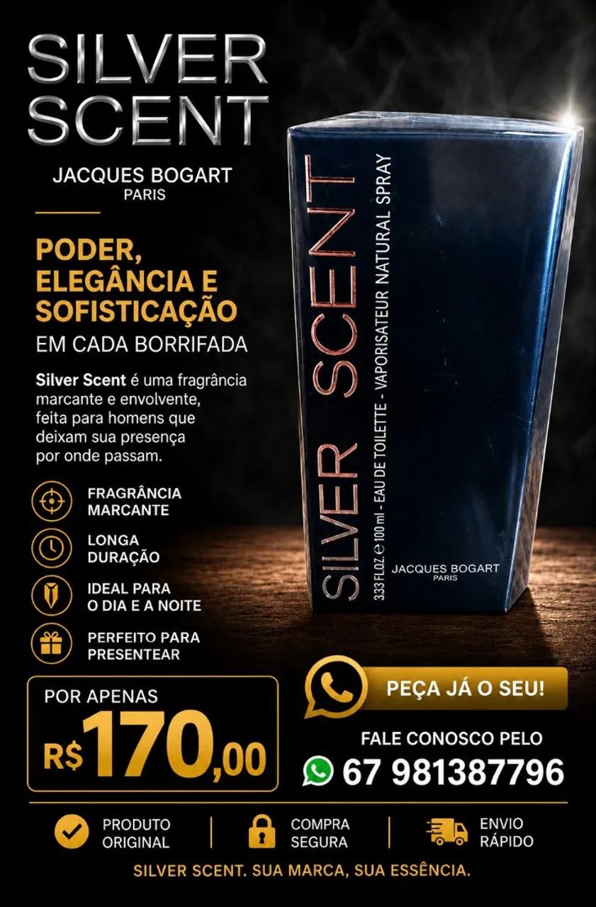 Perfume Silver cent Original e lacrado 