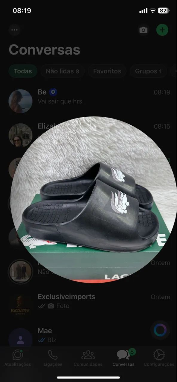 Chinelo Lacoste 40 ao 44
