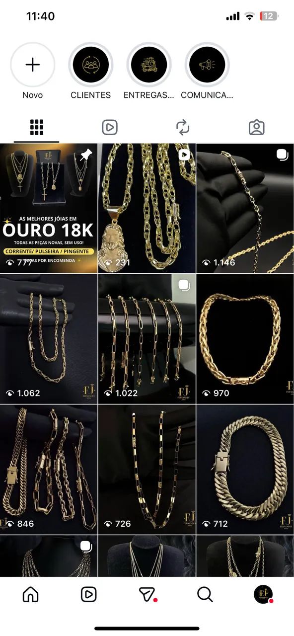 Pulseira de ouro 18k(750)  - Foto 2