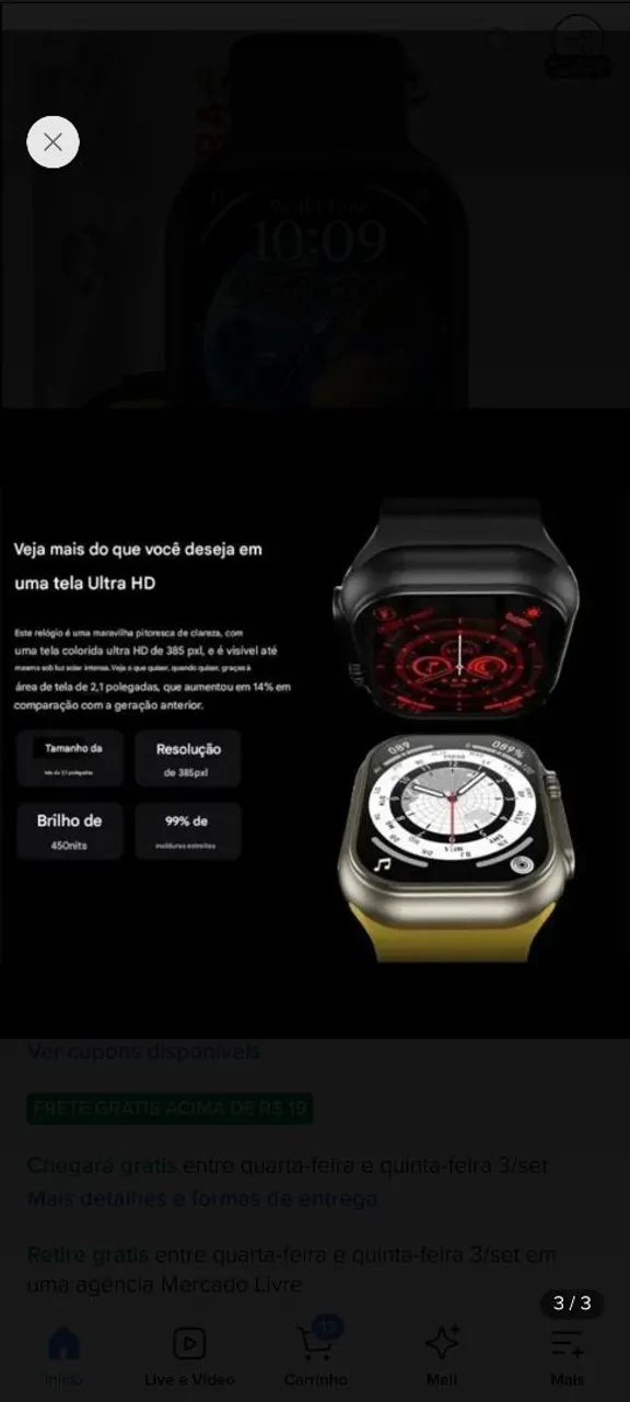 Vendo smartwatch N11 ultra - Foto 3