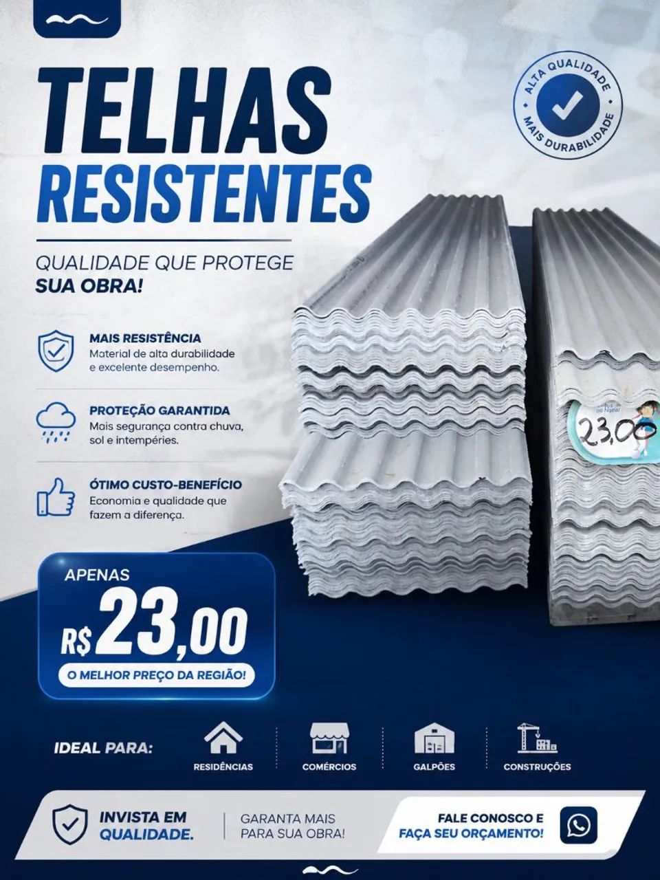 Telhas na promoção 1