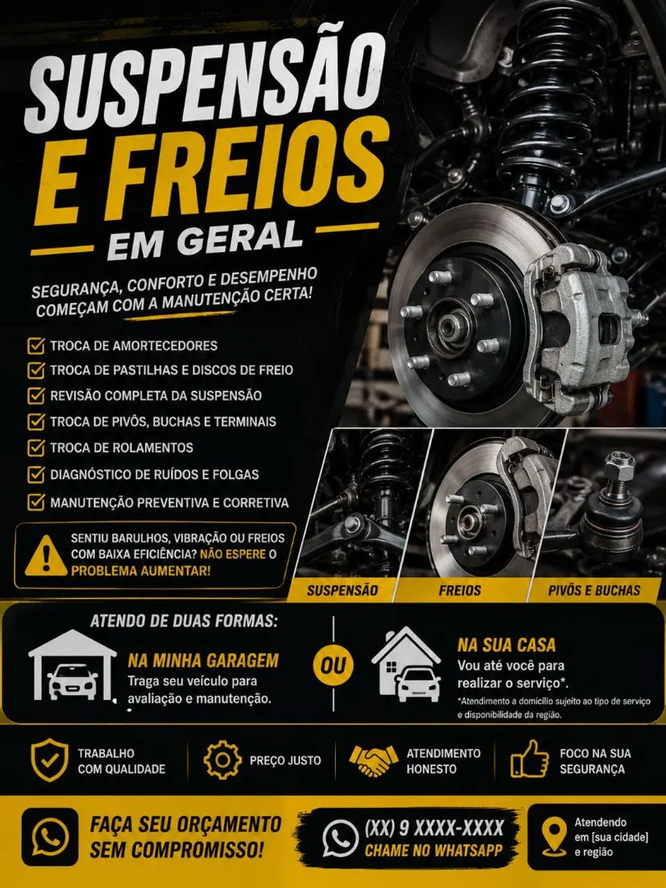 Sem oficina, sem fila, sem perder tempo.