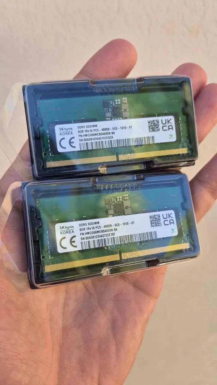Memória RAM 8gb DDR5 4800mhz