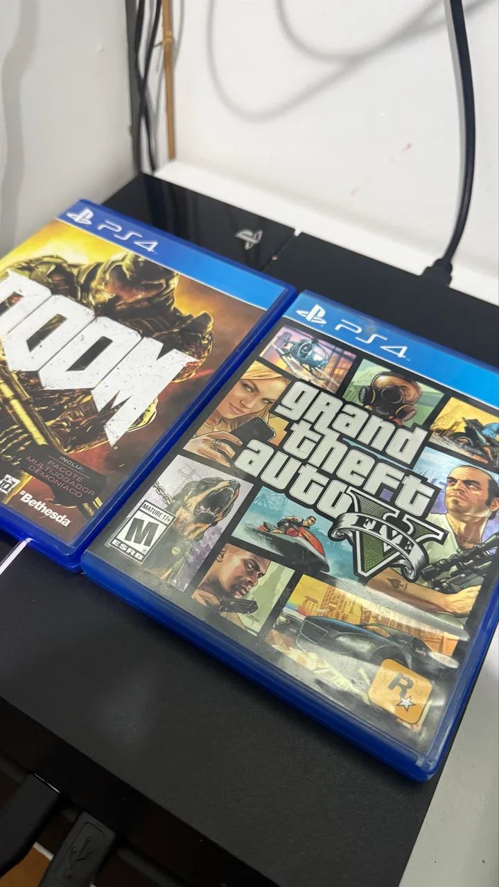 PS4 + 12 Jogos + 2 Controles - PlayStation 4 - Foto 3