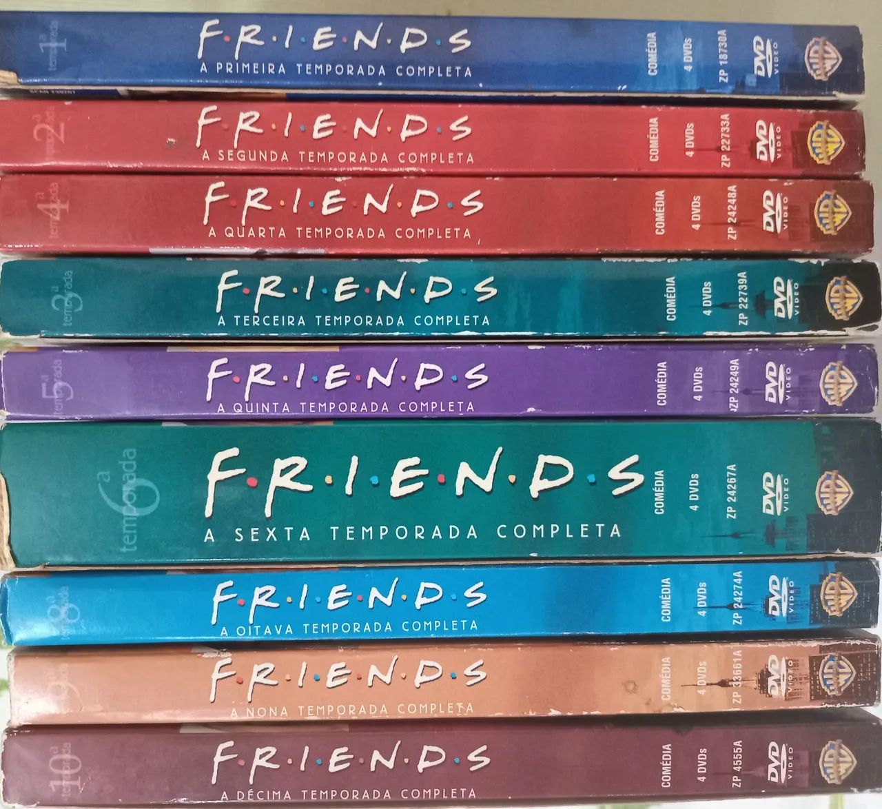 DVD Série Friends 1ª até 6ª e 8ª até 10ª temporadas completas nove