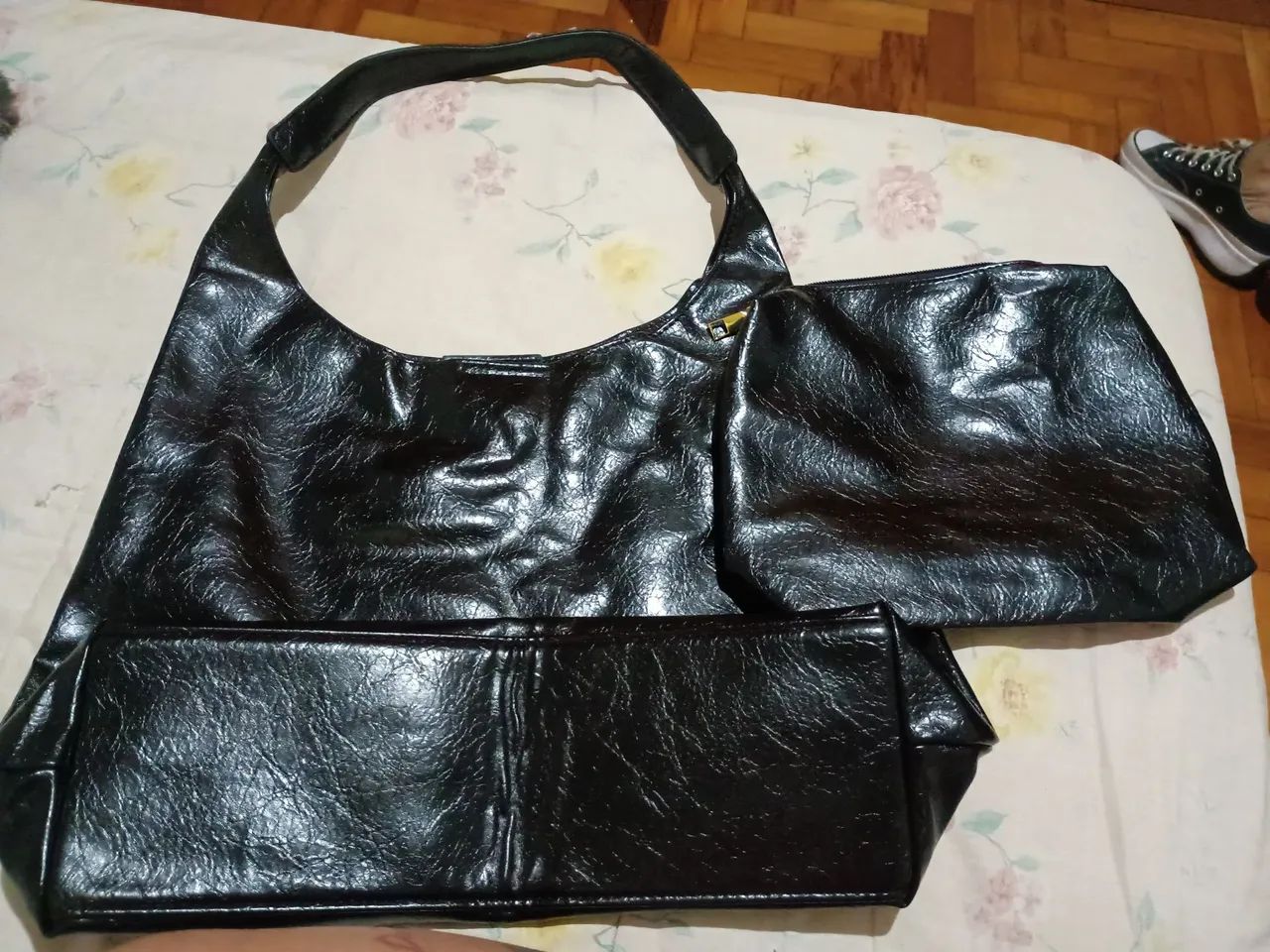 Bolsa e carteira couro sintético 