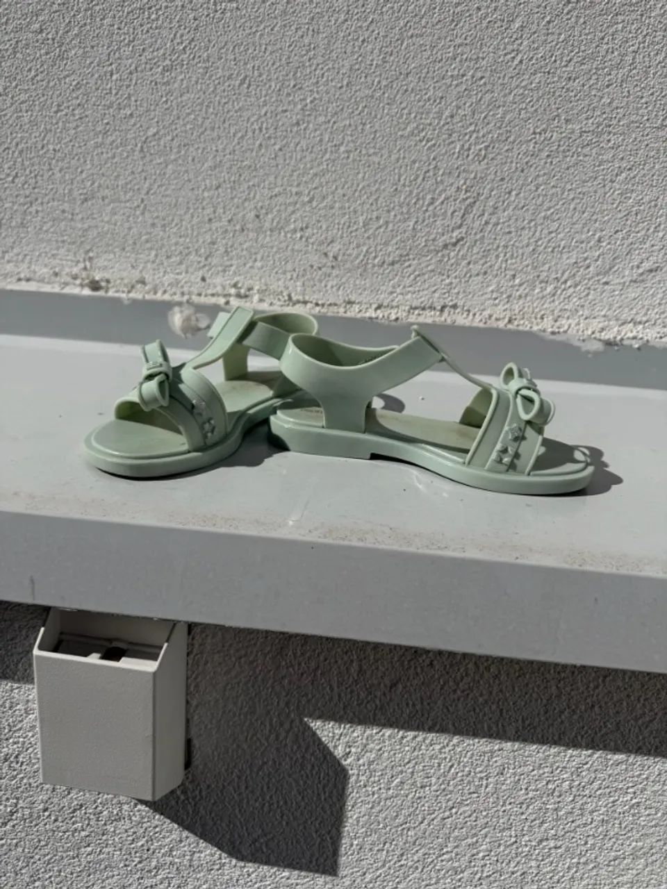 Sandália Mini Melissa Charming - Verde / Com Laço - Foto 2