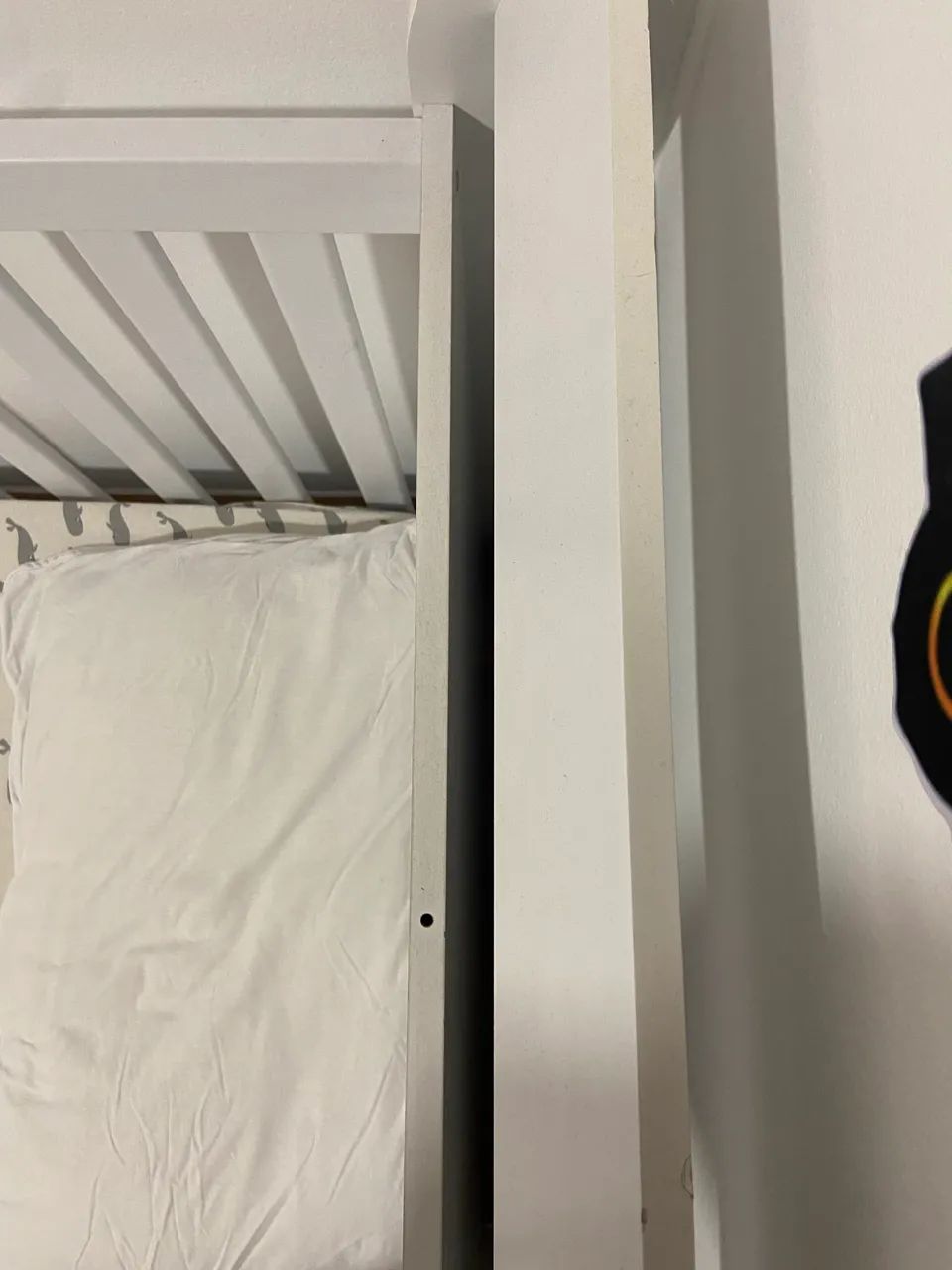 Berço 3 em 1 - branco com colchão  - Foto 3