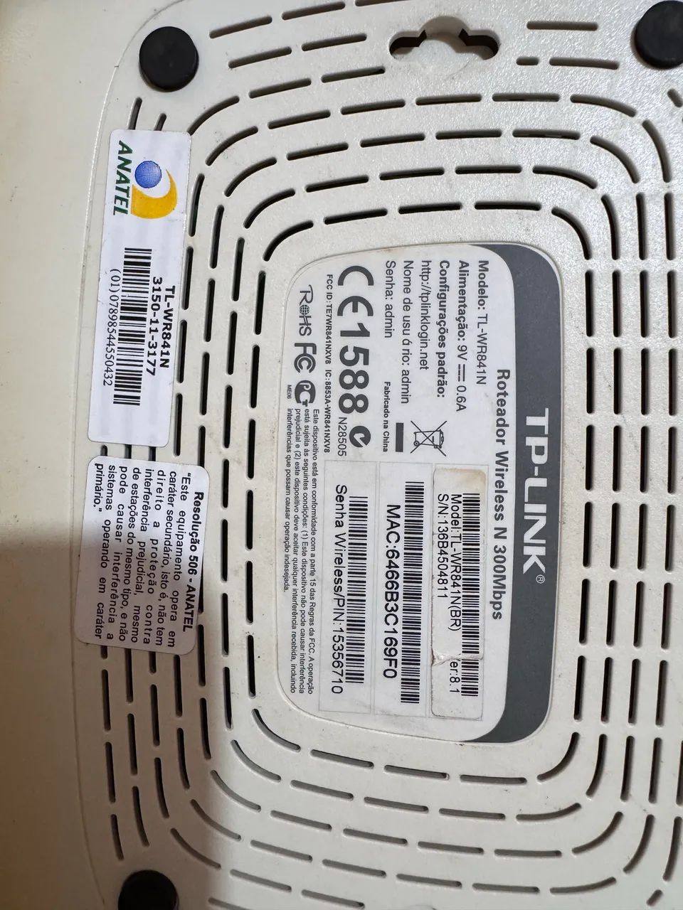 Roteador TP-Link-Modelo -WR841N (Usado) - Foto 2