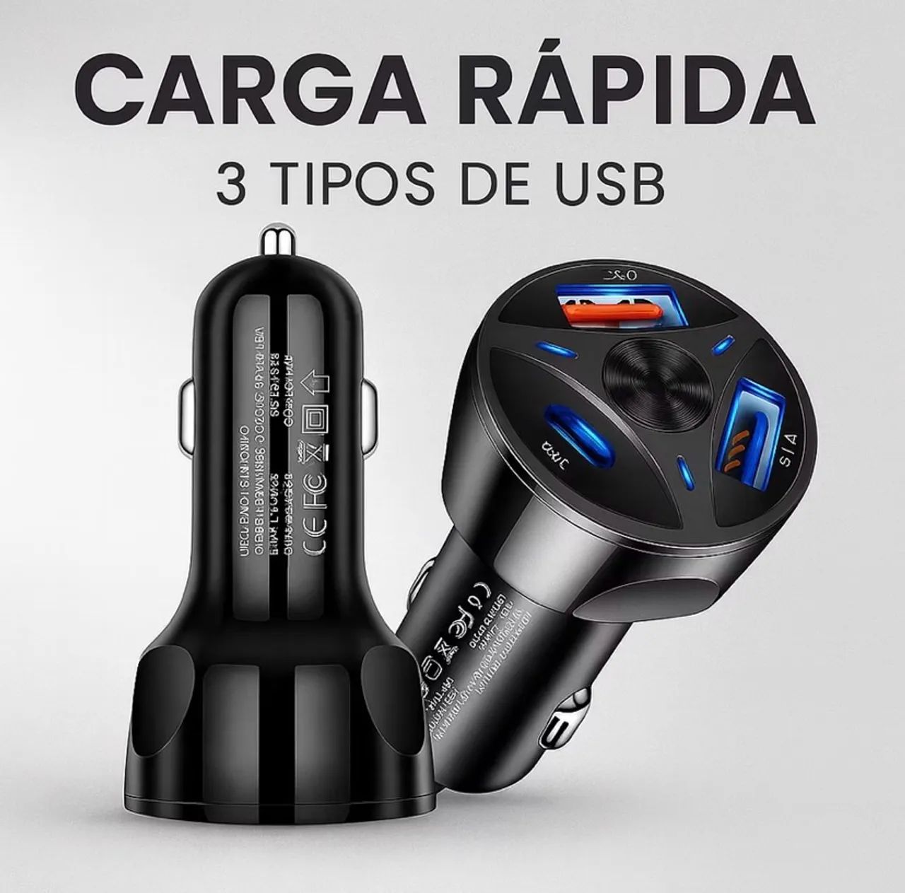 CARREGADOR VEICULAR TURBO 