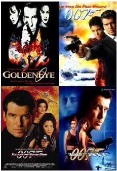 4 dvds James Bond 007 - Pierce Brosnan