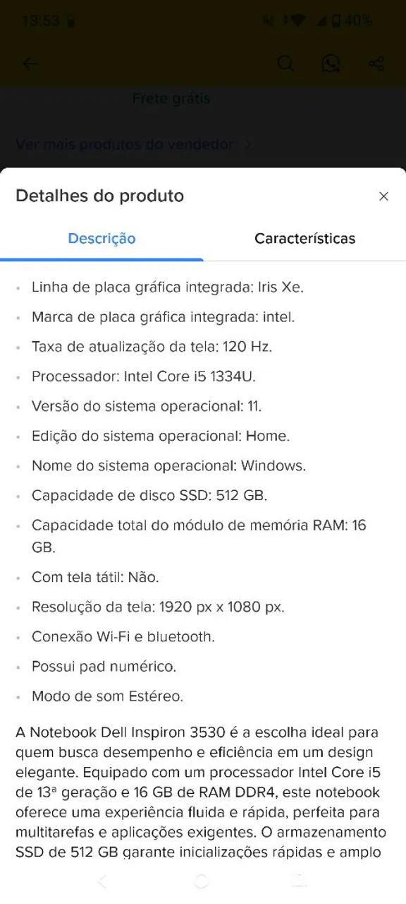 Notebook Dell Inspiron 15 3530 24GB RAM  - Foto 5