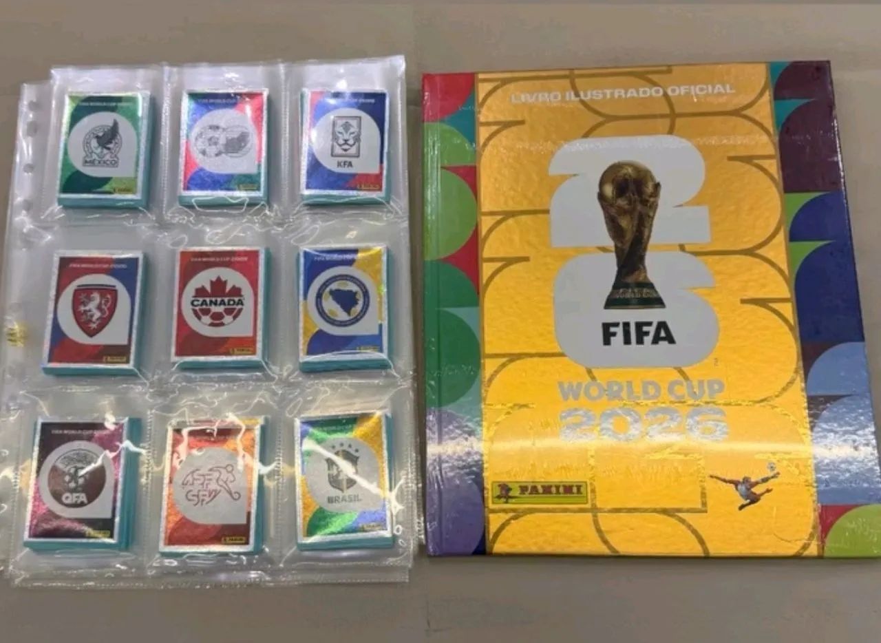 Álbum Completo Copa 2026 capa Dourada 