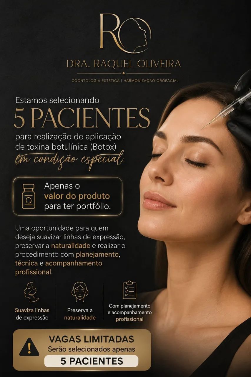 VAGAS PARA PACIENTES MODELO BOTOX