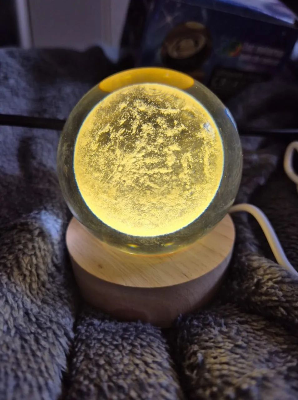 Mini luminária lua em led nova - Foto 2