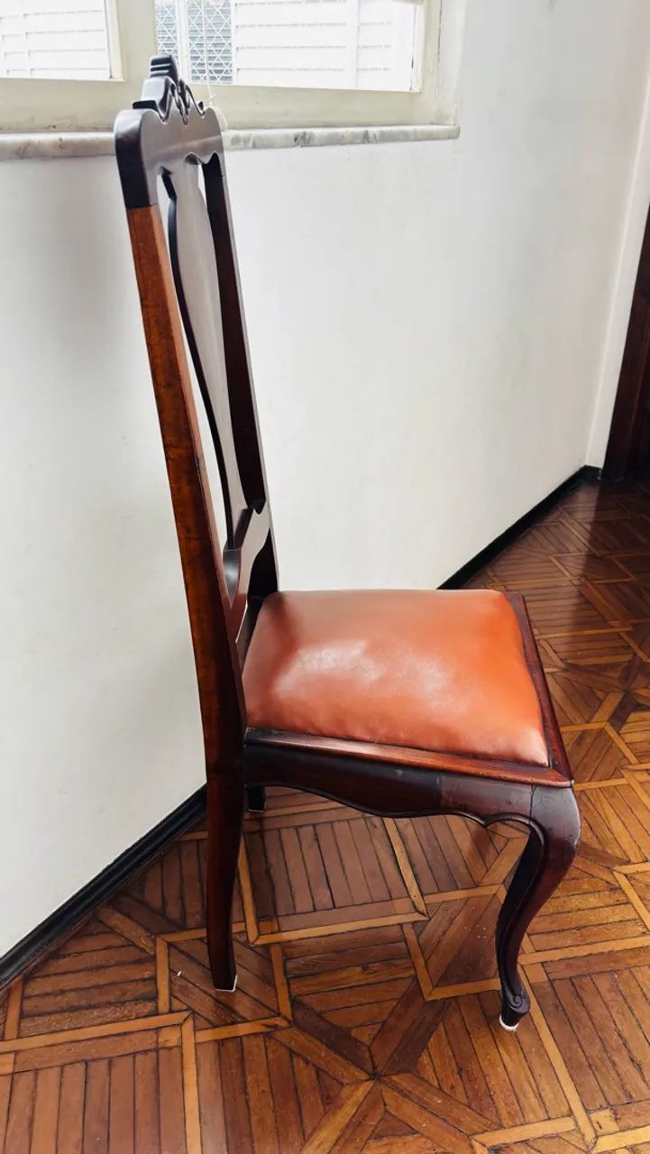 Conjunto 8 cadeiras de madeira - Foto 4