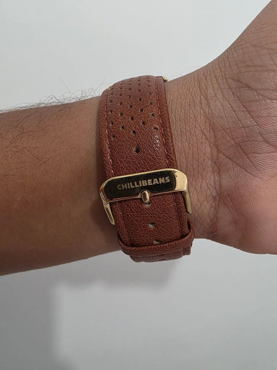 Relógio Masculino Chilli Beans Marrom 42mm - Foto 5