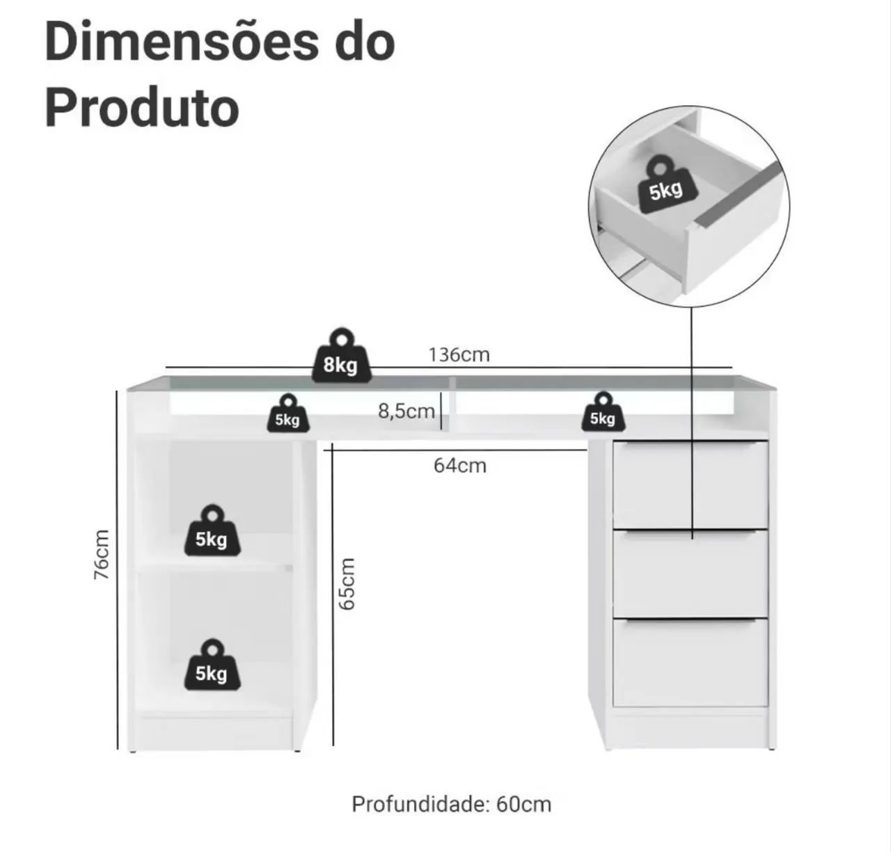 Mesa penteadeira 