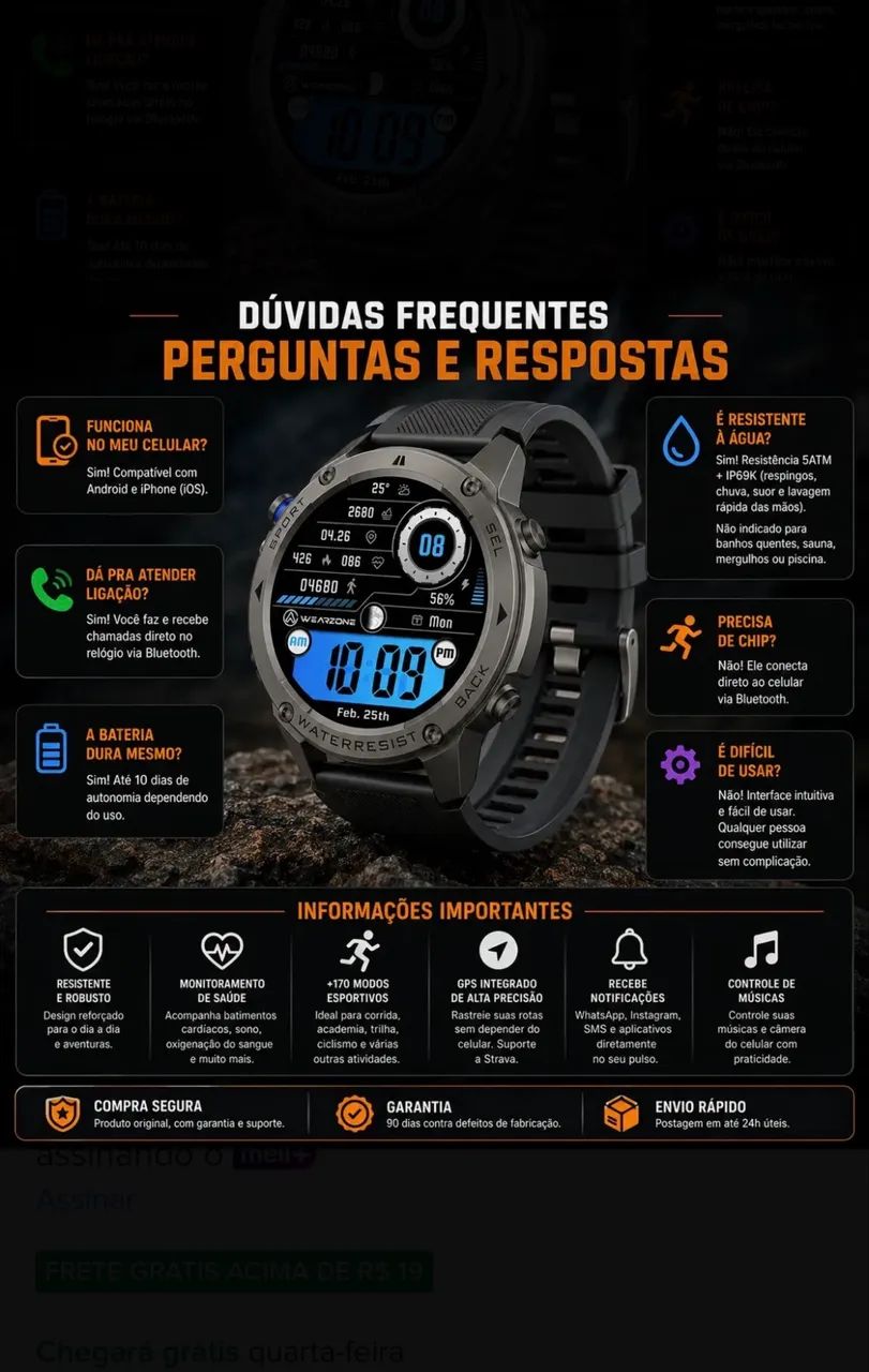 Relógio pra corrida 