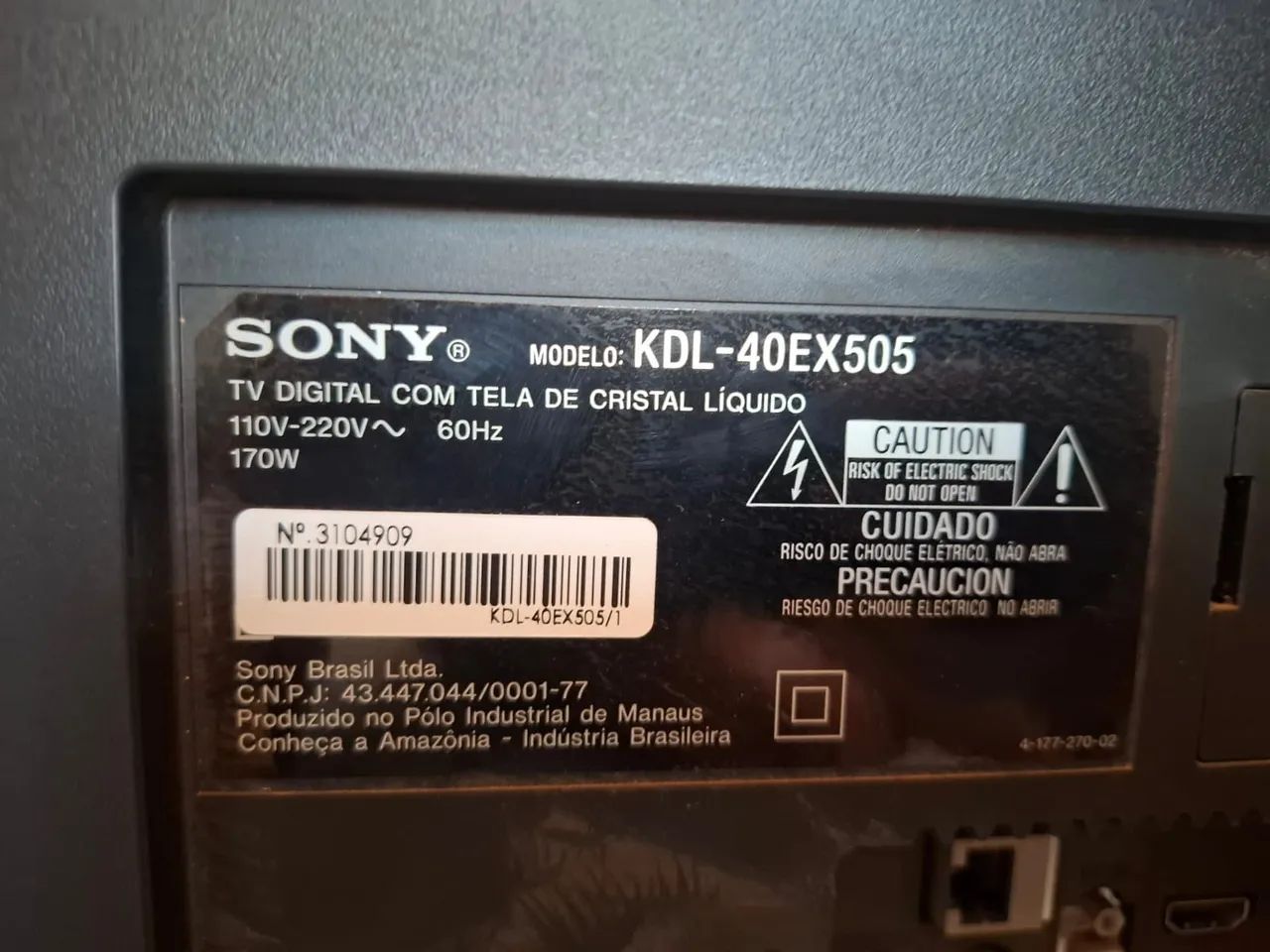 TV SONY LCD DE 40 POLEGADAS - Foto 3