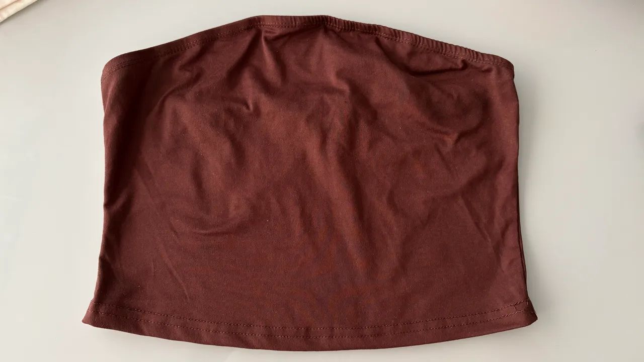 cropped shein marrom - Foto 3