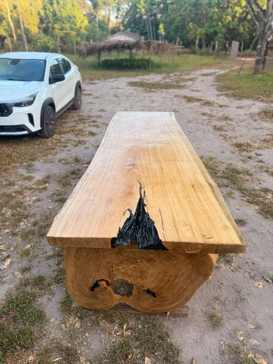Vendo mesa rústica de piquiá  - Foto 4
