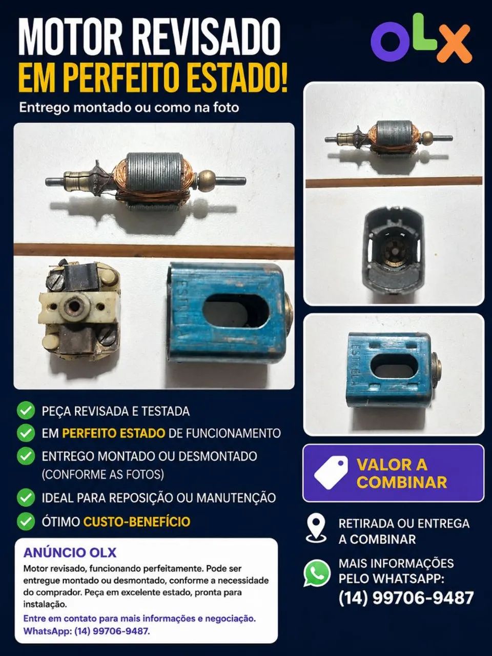 Autorama motor estrela azul