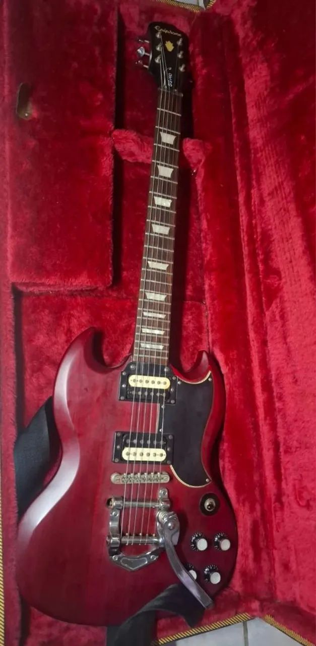 Guitarra Epiphone SG G 400 pro com case tagima  - Foto 5